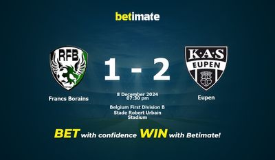 Dự đoán Francs Borains vs Eupen, Tỷ lệ cược & Mẹo cá cược 12/08/2024