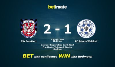Soi kèo FSV Frankfurt vs FC Astoria Walldorf, tỷ lệ và tip cá cược 02/03/2024