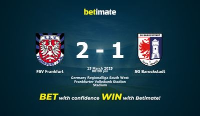 Dự đoán, Tỷ lệ cược & Mẹo cá cược FSV Frankfurt vs SG Barockstadt 03/15/2025