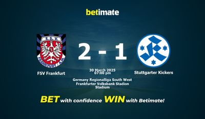 Dự đoán, tỷ lệ và mẹo cá cược FSV Frankfurt vs Stuttgarter Kickers 30/03/2025