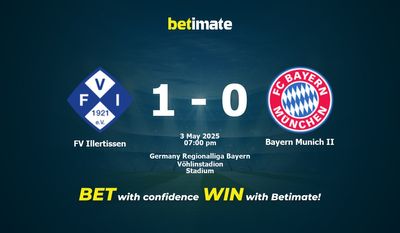 Soi kèo FV Illertissen vs Bayern Munich II, tỷ lệ và tip cá cược 03/05/2025