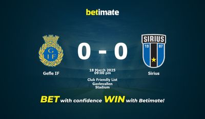 Dự đoán, Tỷ lệ cược và Mẹo cá cược Gefle IF vs Sirius 18/03/2025