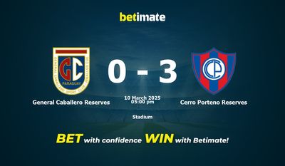 Dự đoán, tỷ lệ cược và mẹo cá cược General Caballero Reserves vs Cerro Porteno Reserves 03/10/2025