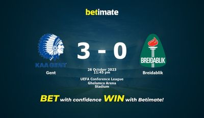 Soi kèo Gent vs Breidablik, Tỷ lệ & Mẹo cá cược 26/10/2023