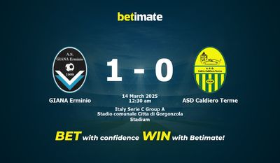 Dự đoán GIANA Erminio vs ASD Caldiero Terme, tỷ lệ và mẹo cá cược 13/03/2025