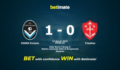 Dự đoán GIANA Erminio vs Triestina, tỷ lệ và tip cá cược 22/03/2025