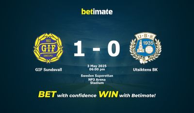 GIF Sundsvall vs Utsiktens BK Dự đoán, tỷ lệ và mẹo cá cược 03/05/2025