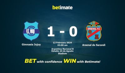 Soi kèo Gimnasia Jujuy vs Arsenal de Sarandi, tỷ lệ và tip cá cược 11/02/2024