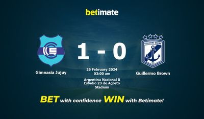 Dự đoán Gimnasia Jujuy vs Guillermo Brown, tỷ lệ và tip cá cược 25/02/2024