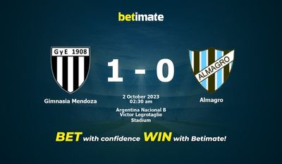 Dự đoán Gimnasia Mendoza vs Almagro, tỷ lệ và tip cá cược 01/10/2023