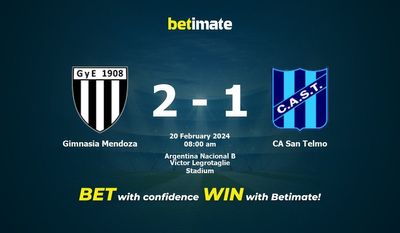 Dự đoán Gimnasia Mendoza vs CA San Telmo, Tỷ lệ & Mẹo cá cược 20/02/2024