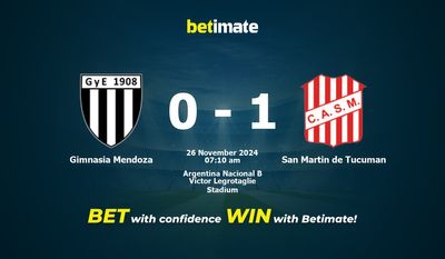Dự đoán Gimnasia Mendoza vs San Martin de Tucuman, Tỷ lệ cược & Mẹo cá cược 26/11/2024