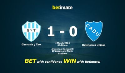 Dự đoán Gimnasia y Tiro vs Defensores Unidos, Tỷ lệ & Mẹo cá cược 03/03/2024
