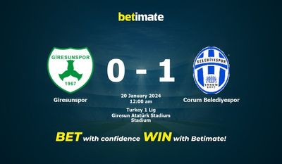 Soi kèo Giresunspor vs Corum Belediyespor, Tỷ lệ & Mẹo cá cược 19/01/2024