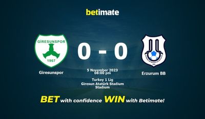 Nhận định, soi kèo Giresunspor vs Erzurum BB 05/11/2023