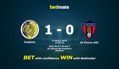 Dự đoán Giugliano vs AZ Picerno ASD, tỷ lệ cá cược 12/03/2025