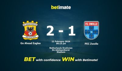 Dự đoán Go Ahead Eagles vs PEC Zwolle, Tỷ lệ & Mẹo cá cược 11/02/2024