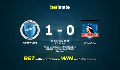 Soi kèo Godoy Cruz vs Colo Colo, Tỷ lệ & Mẹo cá cược 23/02/2024