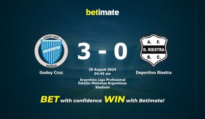 Soi kèo Godoy Cruz vs Deportivo Riestra, Tỷ lệ & Mẹo cá cược 19/08/2024