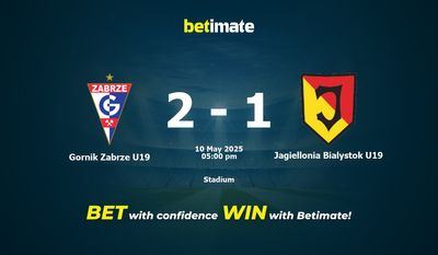 Nhận định dự đoán, tỷ lệ & tip cá cược Gornik Zabrze U19 vs Jagiellonia Bialystok U19 05/10/2025