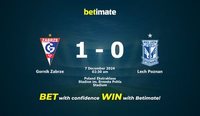Dự đoán Gornik Zabrze vs Lech Poznan, Tỷ lệ & Mẹo cá cược 06/12/2024