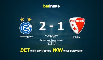 Dự đoán Grasshoppers vs FC Sion, Tỷ lệ cược & Mẹo cá cược 03/16/2025