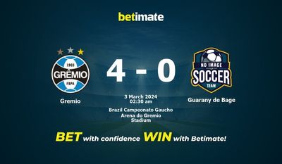 Dự đoán Gremio vs Guarany de Bage, tỷ lệ và tip cá cược 02/03/2024