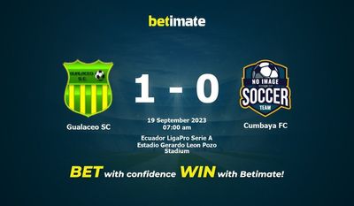 Dự đoán Gualaceo SC vs Cumbaya FC, tỷ lệ và tip cá cược 19/09/2023