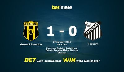 Dự đoán Guarani Asuncion vs Tacuary, Tỷ lệ & Mẹo cá cược 28/01/2024