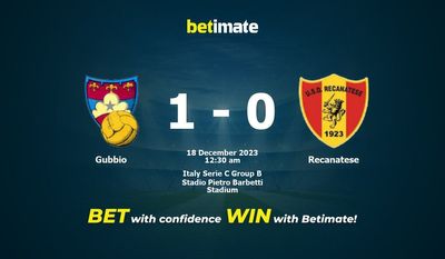 Dự đoán Gubbio vs Recanatese, Tỷ lệ & Mẹo cá cược 17/12/2023