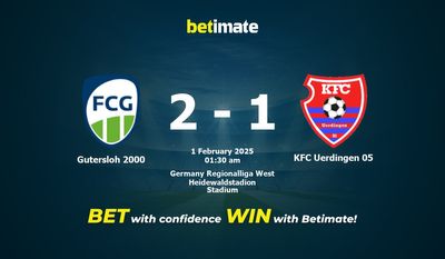 Dự đoán Gutersloh 2000 vs KFC Uerdingen 05, Tỷ lệ & Mẹo cá cược 31/01/2025