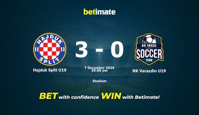 Dự đoán Hajduk Split U19 vs NK Varazdin U19, tỷ lệ và tip cá cược 07/12/2024