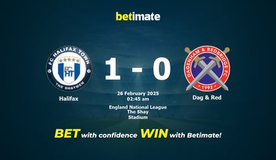 Dự đoán Halifax vs Dag & Red, Tỷ lệ cược & Mẹo cá cược 25/02/2025
