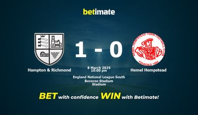 Dự đoán Hampton & Richmond vs Hemel Hempstead, Tỷ lệ cược & Mẹo cá cược 03/08/2025