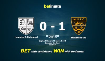 Dự đoán Hampton & Richmond vs Maidstone Utd, Tỷ lệ cược & Mẹo cá cược 22/03/2025