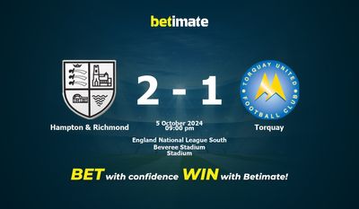 Dự đoán Hampton & Richmond vs Torquay, Tỷ lệ cược & Mẹo cá cược 10/05/2024