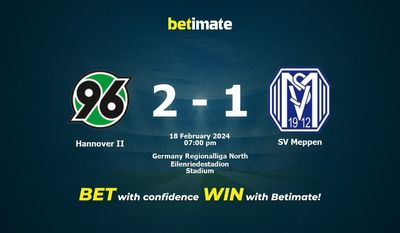 Soi kèo Hannover II vs SV Meppen, Tỷ lệ & Mẹo cá cược 18/02/2024