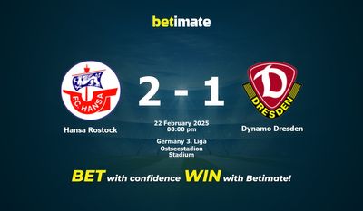 Dự đoán, Tỷ lệ cược & Mẹo cá cược Hansa Rostock vs Dynamo Dresden 22/02/2025