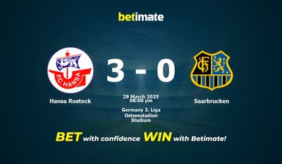 Dự đoán, Tỷ lệ cược & Mẹo cá cược Hansa Rostock vs Saarbrucken 29/03/2025