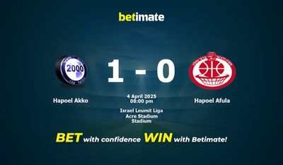 Dự đoán Hapoel Akko vs Hapoel Afula, Tỷ lệ cược & Mẹo cá cược 04/04/2025
