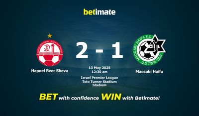 Dự đoán, Tỷ lệ cược và Mẹo cá cược Hapoel Beer Sheva vs Maccabi Haifa 05/12/2025