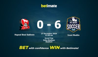 Dự đoán Hapoel Bnei Sakhnin vs Ironi Modiin, tỷ lệ và mẹo cá cược 26/12/2024