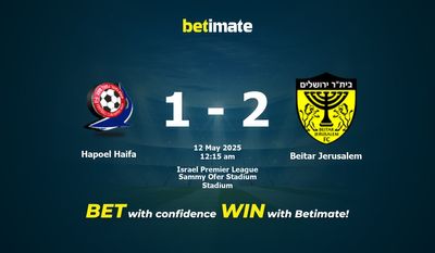 Soi kèo Hapoel Haifa vs Beitar Jerusalem, tỷ lệ và tip cá cược 11/05/2025