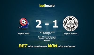 Dự đoán Hapoel Haifa vs Hapoel Hadera, Tỷ lệ cược & Mẹo cá cược 14/12/2024
