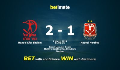 Dự đoán Hapoel Kfar Shalem vs Hapoel Herzliya, Tỷ lệ & Mẹo cá cược 07/03/2024