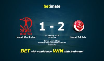 Dự đoán, Tỷ lệ cược và Mẹo cá cược Hapoel Kfar Shalem vs Hapoel Tel-Aviv 31/01/2025