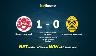 Dự đoán Hapoel Marmorek vs AS Nordia Jerusalem, tỷ lệ và tip cá cược 22/09/2023