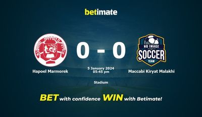 Dự đoán Hapoel Marmorek vs Maccabi Kiryat Malakhi, tỷ lệ cá cược 05/01/2024