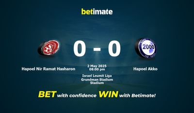 Dự đoán Hapoel Nir Ramat Hasharon vs Hapoel Akko, tỷ lệ cá cược 02/05/2025