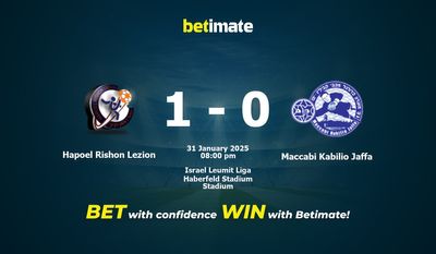 Dự đoán, Tỷ lệ cược và Mẹo cá cược Hapoel Rishon Lezion vs Maccabi Kabilio Jaffa 31/01/2025
